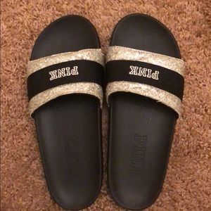Pink slides size 8 or M/L